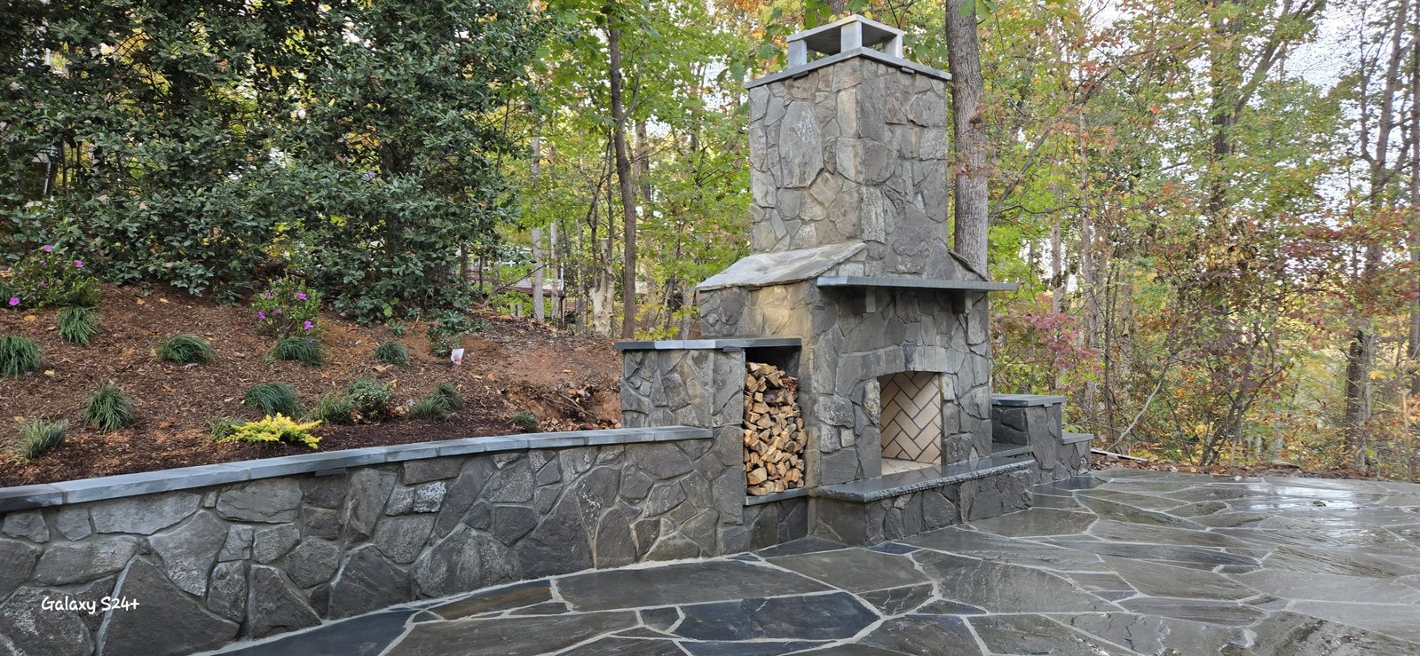 Patios and Retaining Wall