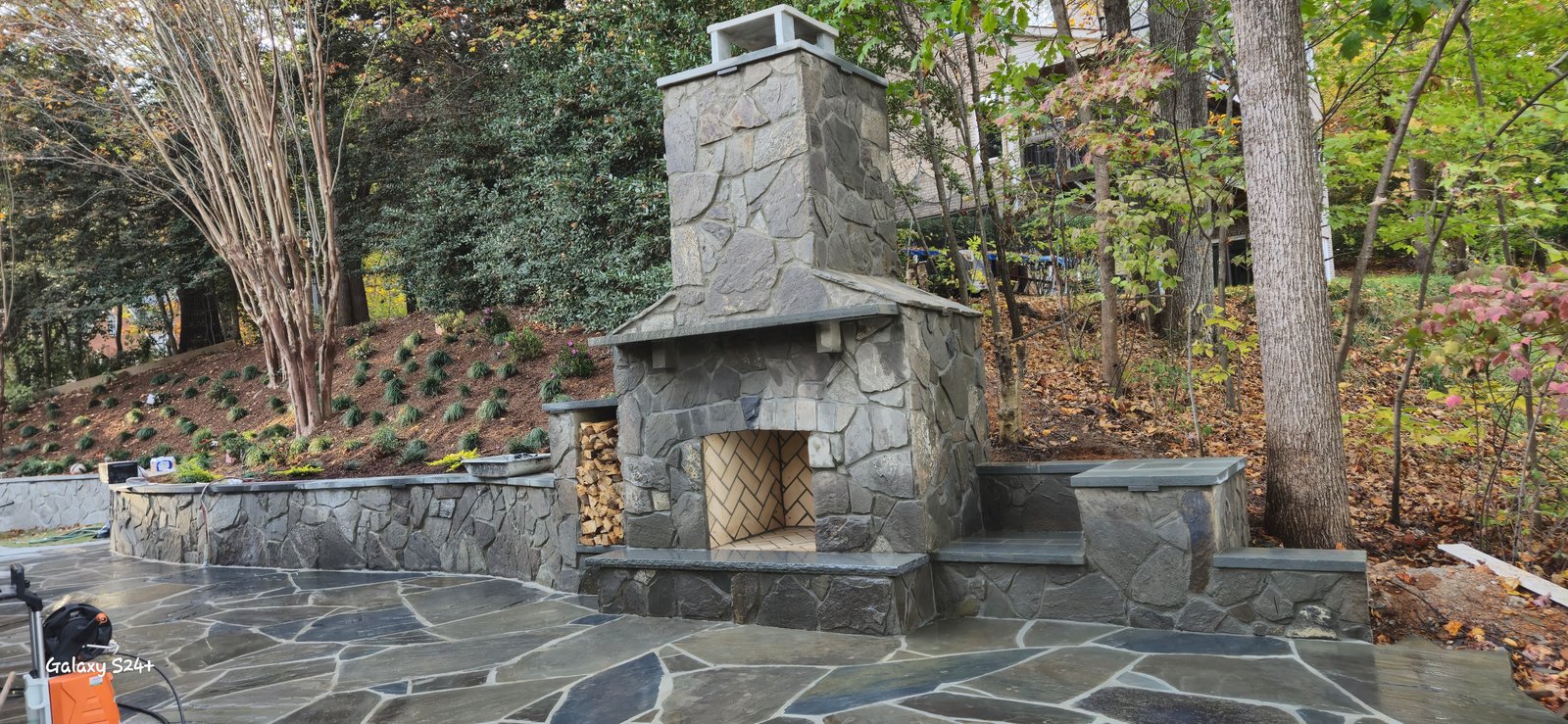 Patios and Retaining Wall
